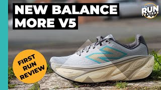 New Balance Fresh Foam X More V5 First Run Review  The maxstack favourite gets even more foam [upl. by Adham]