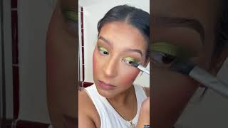 Green eye makeup look makeup makeuptutorial makeupglam [upl. by Rolfe]