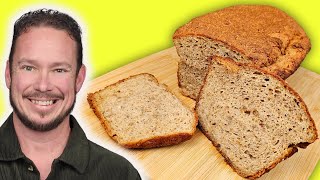 The BEST Keto Bread EVER Gluten Free Healthy Recipe [upl. by Sharman]