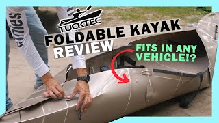 Tucktec Foldable Kayak Unboxing Review amp Test  Adirondack Park River amp Lakes in New York [upl. by Anitnoc620]