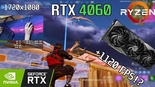 🚀 RTX 4060  Ryzen 5 5600X 🚀 1720x1080 · LOW Meshes · FORTNITE Competitive Settings [upl. by Yeleak]