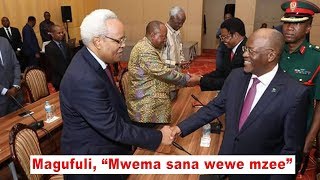 MAGUFULI AKUTANA NA VIONGOZI WASTAAFU IKULU AMSIFIA LOWASSA [upl. by Cindra763]