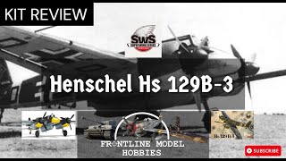 Zoukei Mura 132 Henschel Hs129B3 REVIEW [upl. by Jillane]