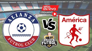 Alianza FC 2 vs América 1  Primera fase  Copa Sudamericana 2024 [upl. by Semajwerdna]