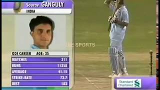 Sourav Ganguly last ODI match  Best captain INDIA has ever had [upl. by Zeuqcaj147]