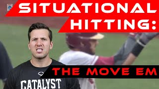 Baseball Situational Hitting  The Move em with examples from the CWS [upl. by Laveen]