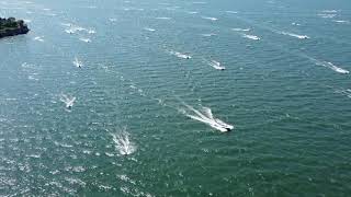 Summer Flotilla 🛥🚤🚁 in Port Clinton amp Catawba on Lake Erie  PTXVI [upl. by Lockwood321]