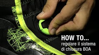 HOW TO  regolare il sistema di chiusura BOA di ALIEN RS [upl. by Llehcsreh]