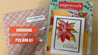 Unboxing Papercraft Society Box 61  Lisa Horton  CraftStashcoukTV [upl. by Caprice]