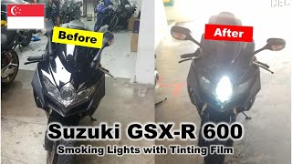 Head amp Tail Lights Tinting  Looks Better  Suzuki GSXR Restoration Part 10 [upl. by Forster]