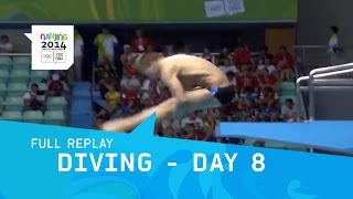 Diving  Day 8  Mens 3m Springboard Final  Full Replay  Nanjing 2014 Youth Olympic Games [upl. by Ihcas]