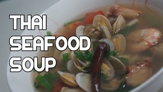 Thai Seafood Soup  Seafood Tom Yum  Seafood Soup  Thai Soup  Thai Soup Recipes [upl. by Olivero649]