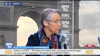 SNCF quotL’ouverture à la concurrence des TGV améliorera la qualité du servicequot selon Borne [upl. by Foskett]