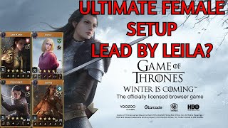 Game of Thrones  Winter Is Coming  FEMALE COMPOSITION SETUPS FOR EVERY TROOP TYPE [upl. by Adlen]