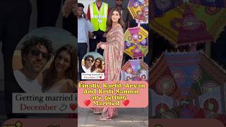 kritisanon getting married to kartikaaryan this December celebritynews bollywoodcouples [upl. by Makell511]