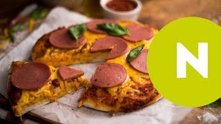 Füstölt pulykapárizsis pizza recept  Nosalty [upl. by Vernita]