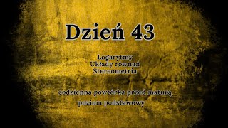 43 dzień  Codzienna powtórka przed maturą  podstawa [upl. by Attah]