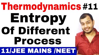 Class 11 chapter 6 Thermodynamics 11  Entropy of different process  How to find Entropy JEE MAINS [upl. by Azral]