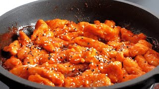 Sweet and sour chicken 💯 Recipe in description [upl. by Nodnar]