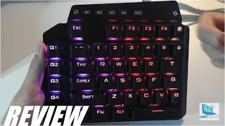 REVIEW EYooso K700 Single Hand Gaming Mechanical Keyboard [upl. by Anale]