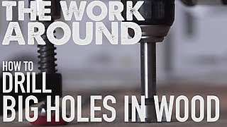 The Work Around How to Drill Big Holes Into Wood  HGTV [upl. by Ahsrat]