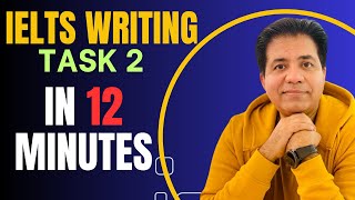 IELTS Writing Task 2 In 12 Minutes With Sample Answer By Asad Yaqub ieltspreparation ielts [upl. by Adiazteb234]