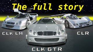 The Full Story  MercedesBenz CLK GTR amp CLK LM amp CLR  Race amp Street Versions [upl. by Arek]