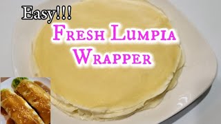 How to make fresh Lumpia Wrapper  Crepe Easy recipe lumpiawrapper [upl. by Enellij]