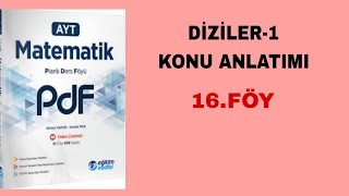 Eğitim Vadisi AYT Mat Pdf Föy16 Diziler1 Konu Anlatımı [upl. by Daniele]