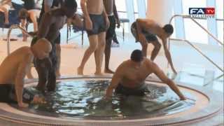 England U21 Pool Recovery Session  FATV [upl. by Mcroberts]