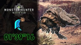 MHW  HR Barroth 0139quot16 Great Sword Solo TA wiki rules [upl. by Aryl]