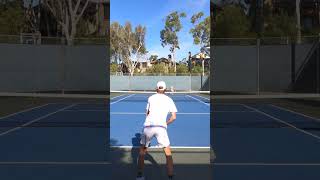 Bro hits passing shots in his sleep tennis shorts [upl. by Reyam]