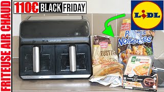 je test des produits LIDL pour friteuse à Air chaud Lellaluka Amazon 1700w offre BLACK FRIDAY [upl. by Aivatan]