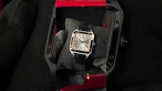 CARTIER SANTOS DUMONT S TWOTONE ROSEGOLD SILVER DIAL 2024 [upl. by Zennie]