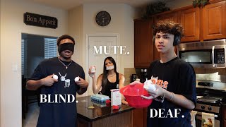 DEAF BLIND amp MUTE BAKING CHALLENGE [upl. by Lorak92]