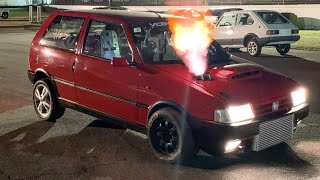 Fiat Uno IE TURBO 500HP UNA LOCURA [upl. by Ahsekim]