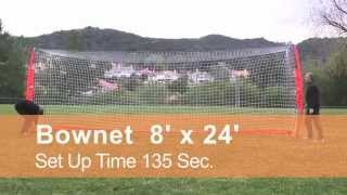 BOWNET 8 X 24 Soccer Goal Set Up [upl. by Nimzaj138]