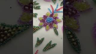 Colourful hand embroidery designs work [upl. by Leiand]