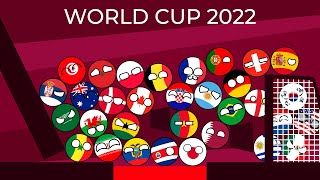 Countryballs Marble Race Beat the Keeper  FIFA World Cup 2022 [upl. by Roanna]