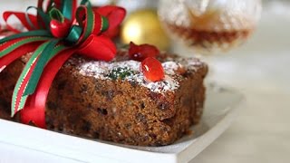 Postres para navidad  cómo hacer un fruitcake navideño [upl. by Brose]