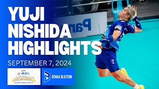 Yuji Nishida Highlights  Osaka Bluteon vs Alas Pilipinas  September 7 2024 [upl. by Nohsal]