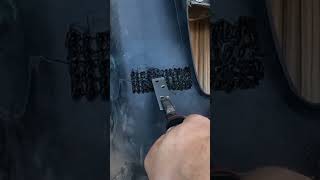 Cracked Car Bumper Plastic Welding Repair [upl. by Ecirtnas]