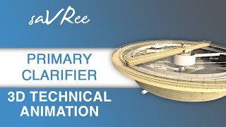 Primary Clarifier  3D Technical Animation [upl. by Reta]