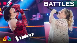 Jackie Romeo and Olivia Rubinis Electrifying Version of quotEdge of Seventeenquot  The Voice Battles [upl. by Nahtanoj]