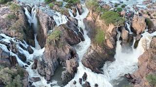 Epupa Falls drone video  Namibia [upl. by Ttocserp]