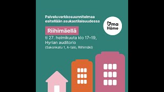 Asukastilaisuus palveluverkkosuunnitelmasta Riihimäellä 2722024 tallenne [upl. by Kcirred888]