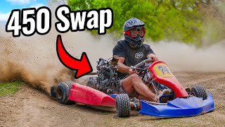 Shifter Kart with 450cc Dirt Bike Motor [upl. by Ahsian]