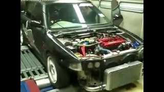 Modified Proton Wira Mitsubishi 4G63T Turbo Engine Dyno Drag Racing [upl. by Cynarra571]