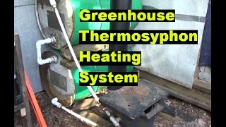 Greenhouse Thermosiphon Wood Boiler Heating Working amp More [upl. by Willy]