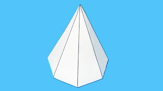 How to make Heptagonal Pyramid  Heptagonal pyramid [upl. by Hsoj61]